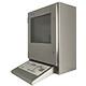Bekijk de IP65 inox computerkast zijaanzicht met wigtoetsenbord IP65 inox computerkast zijaanzicht met wigtoetsenbord | SENC-700